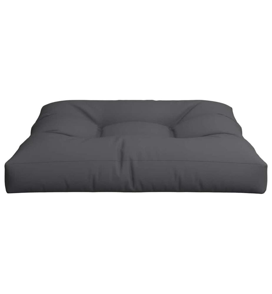 Palettenkissen Schwarz 70x70x12 cm Stoff