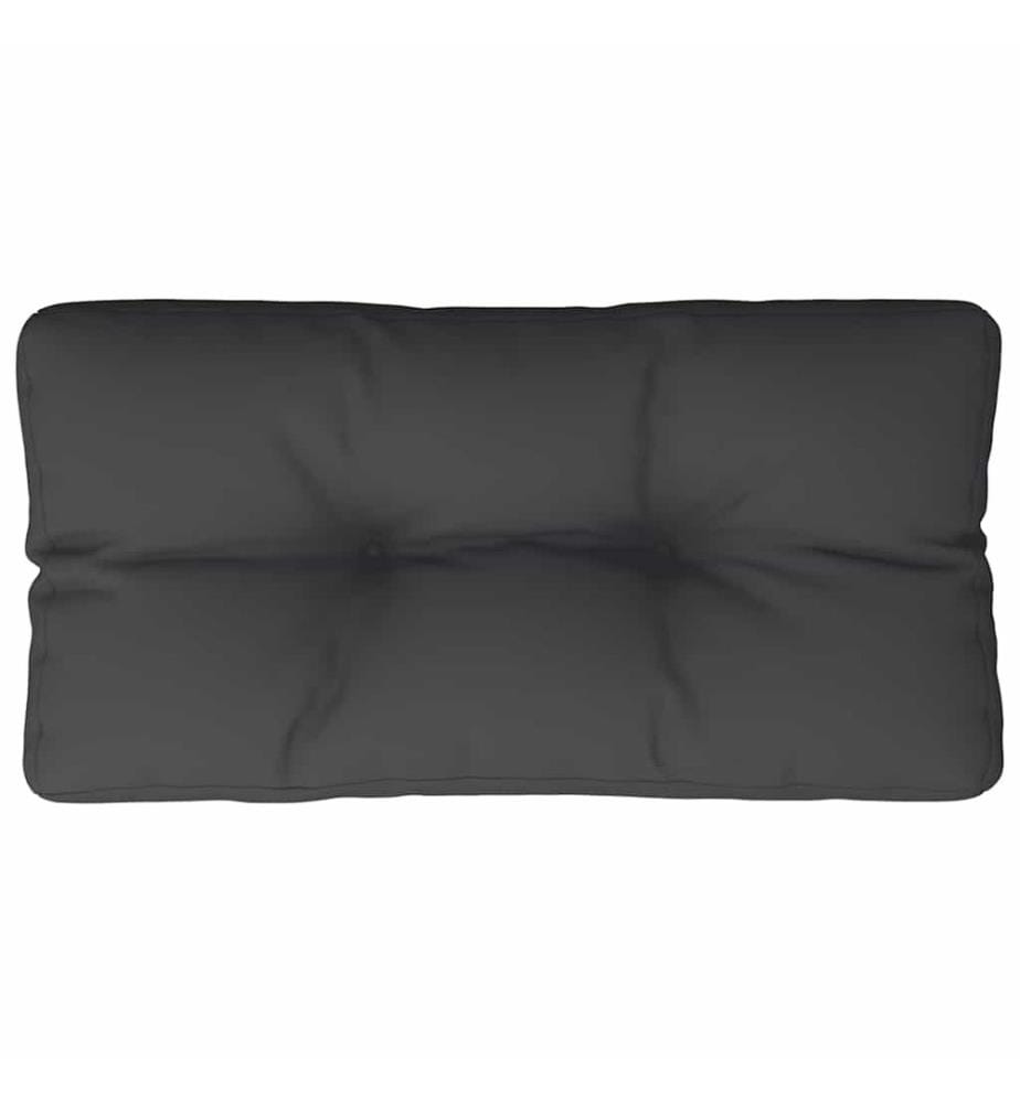 Palettenkissen Schwarz 80x40x12 cm Stoff