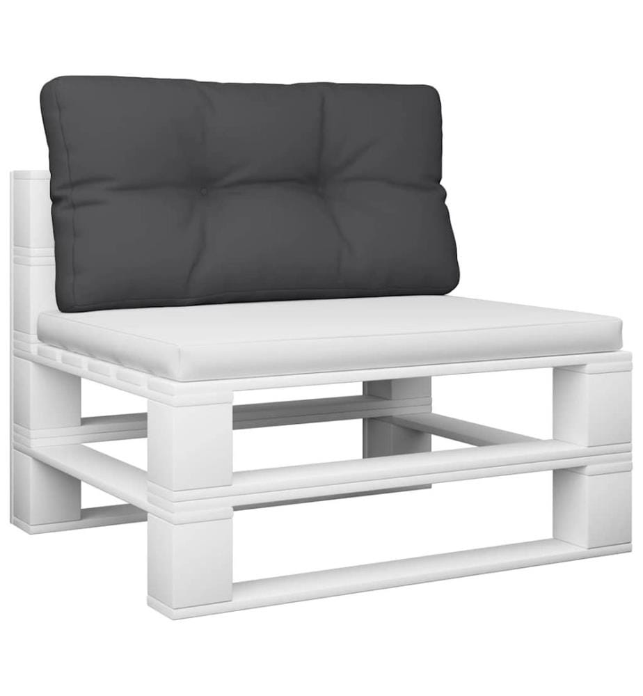 Palettenkissen Schwarz 80x40x12 cm Stoff