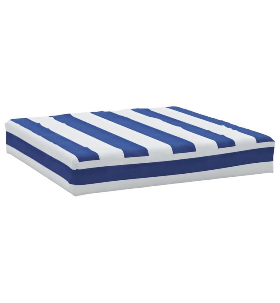 Palettenkissen Blau & Weiss Gestreift 60x60x8 cm Oxford-Gewebe