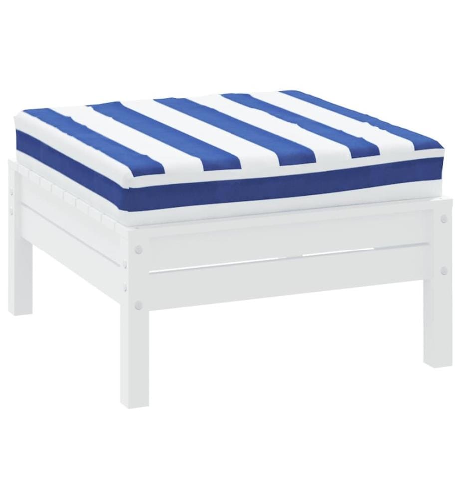 Palettenkissen Blau & Weiss Gestreift 60x60x8 cm Oxford-Gewebe