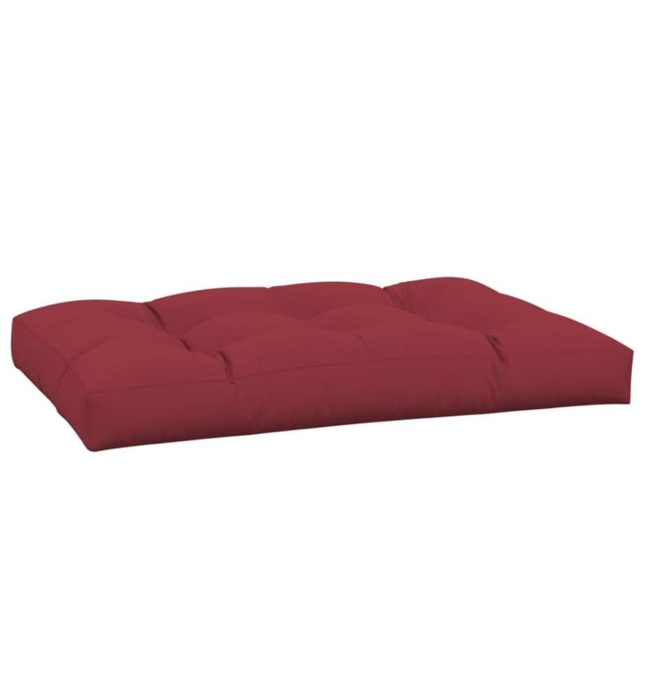Palettenkissen Weinrot 120x80x12 cm Stoff