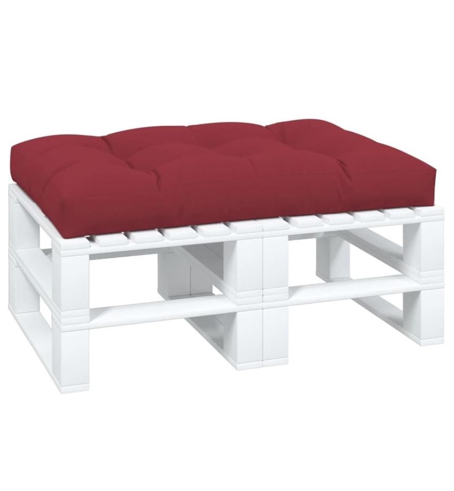 Palettenkissen Weinrot 120x80x12 cm Stoff