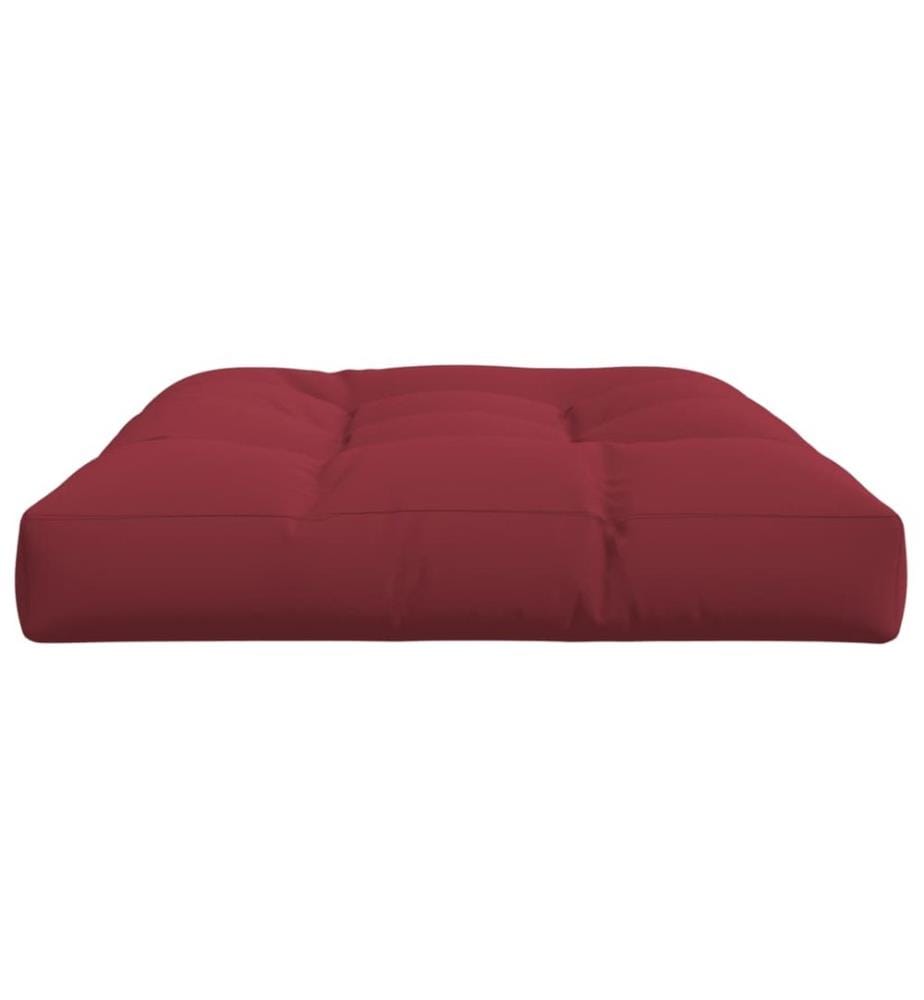Palettenkissen Weinrot 120x80x12 cm Stoff