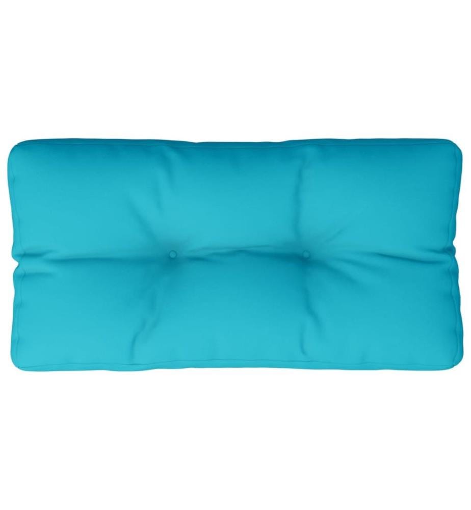 Coussin de palette turquoise 80x40x12 cm tissu