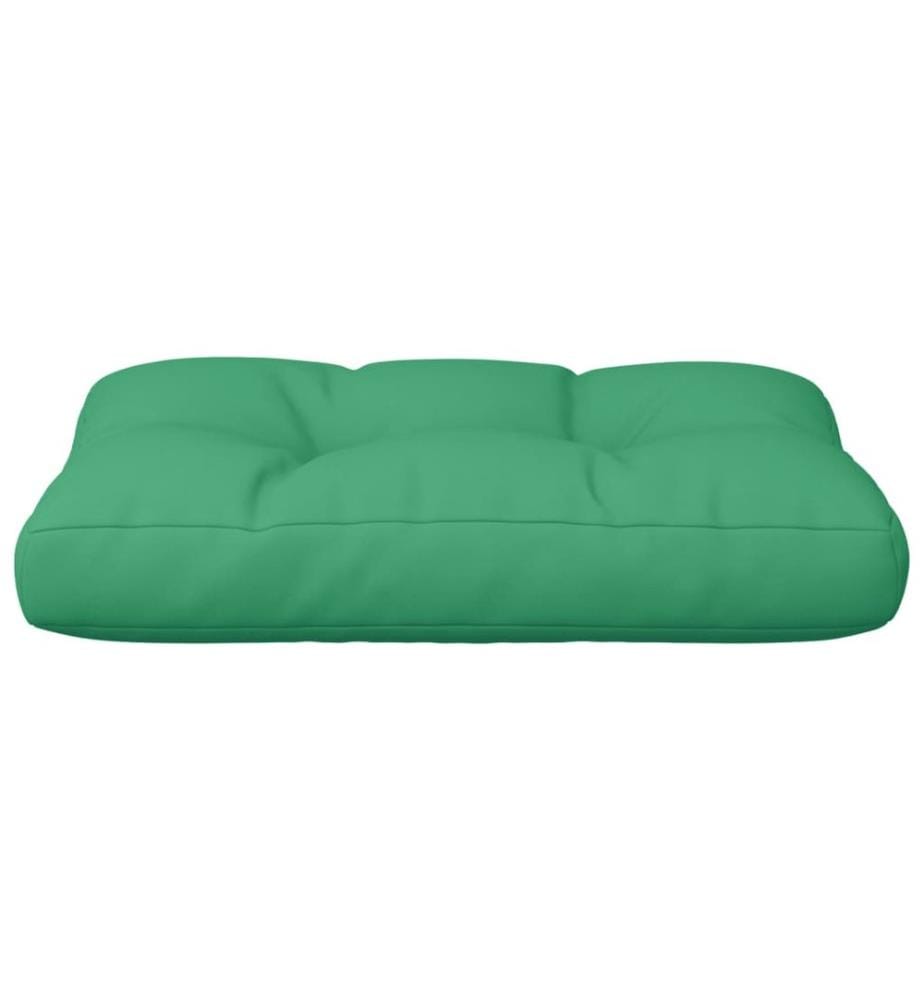 Coussin de palette vert 50x40x12 cm tissu