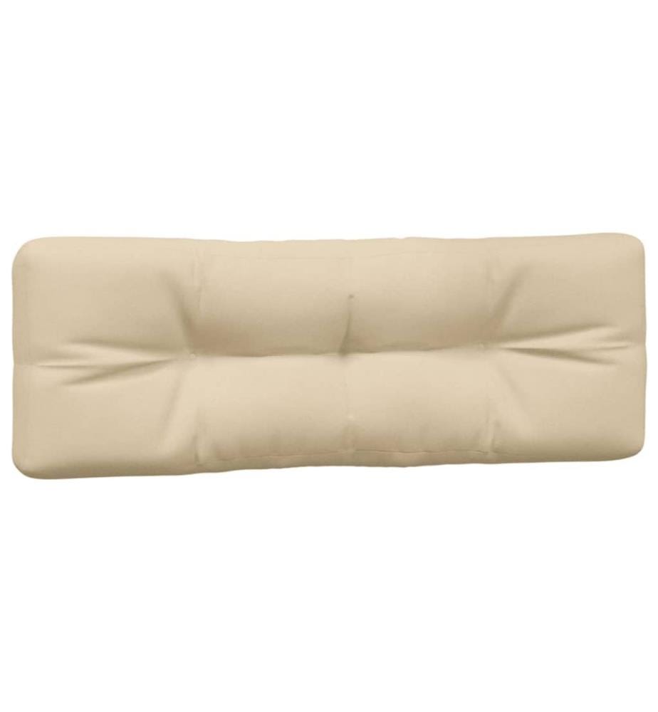 Palettenkissen 5-tlg. Beige Stoff