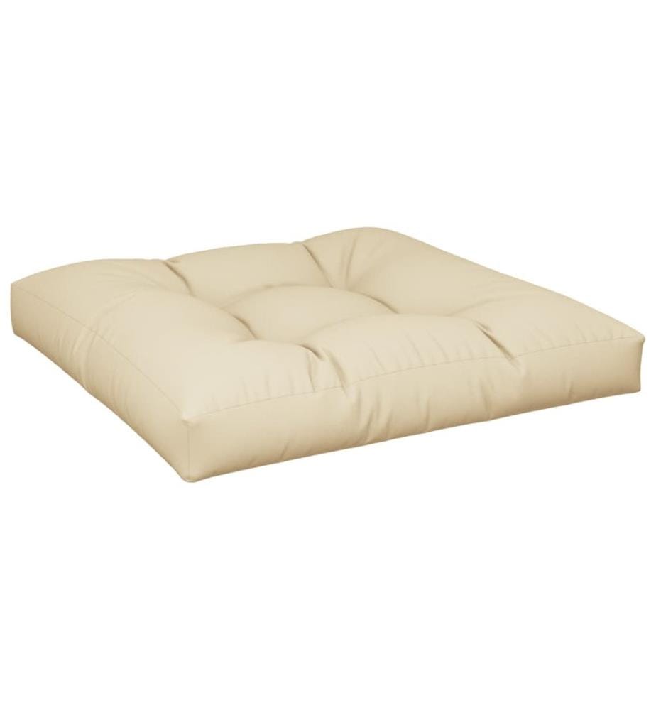 Palettenkissen 2-tlg. Beige Stoff