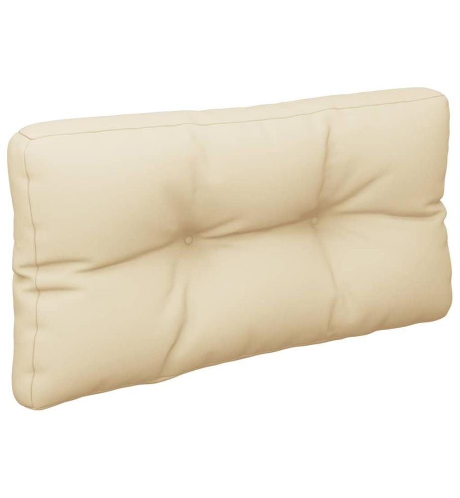 Palettenkissen 2-tlg. Beige Stoff