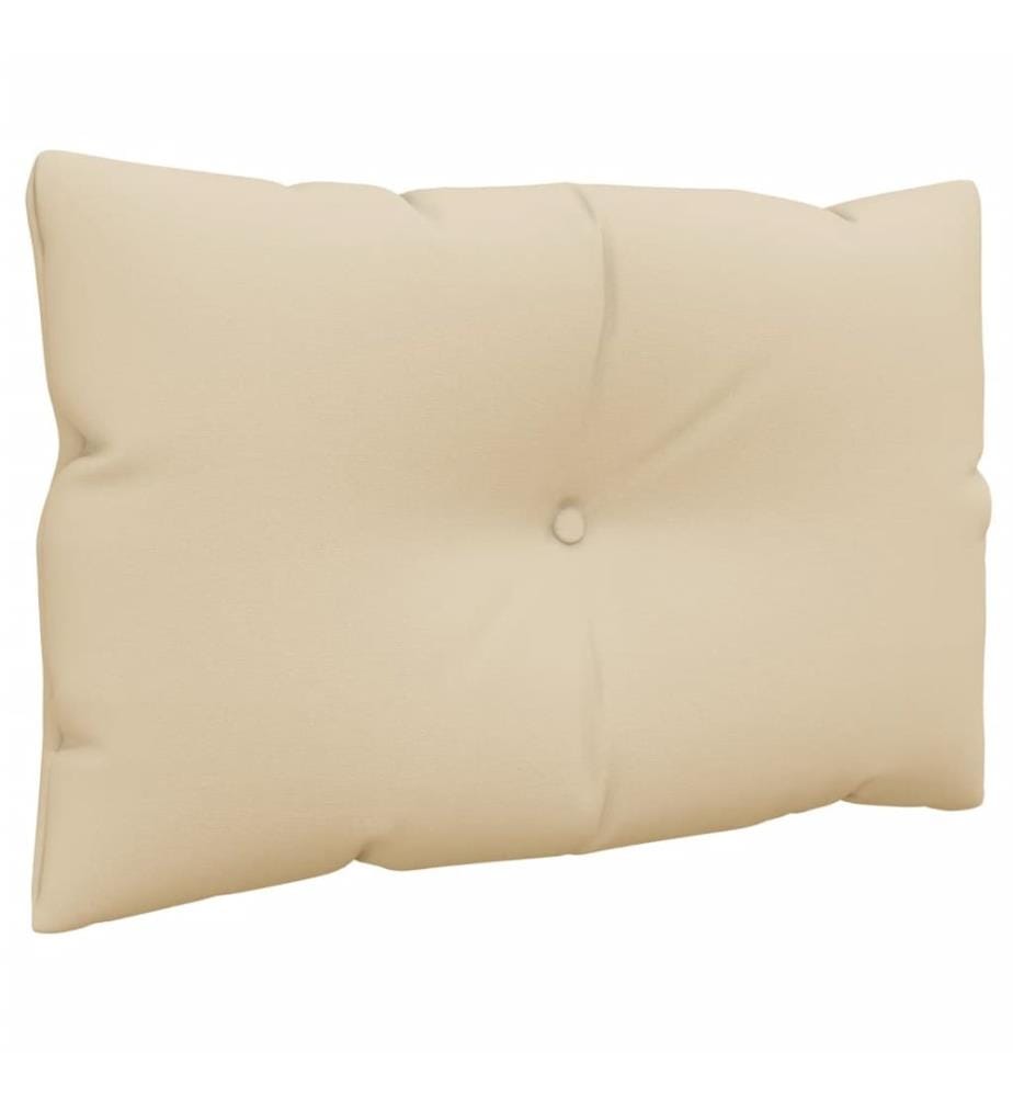 Palettenkissen 2-tlg. Beige Stoff