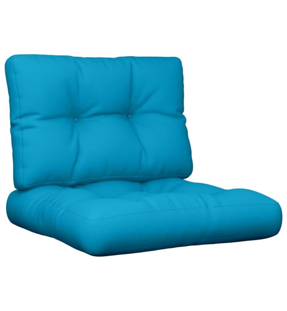 Palettenkissen 2 Stk. Blau Stoff