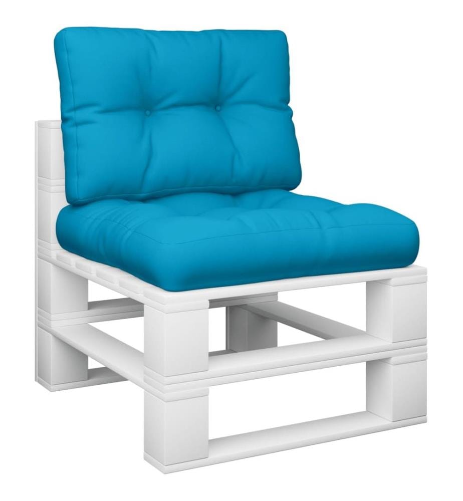 Palettenkissen 2 Stk. Blau Stoff