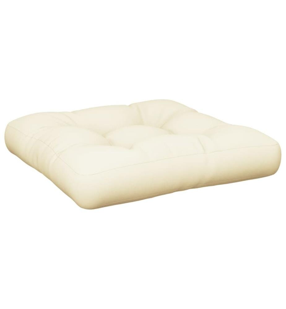 Coussins de palette lot de 2 crème tissu
