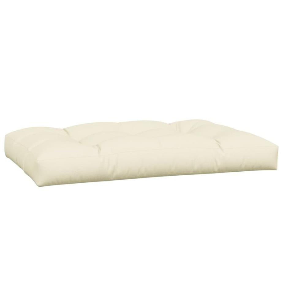 Coussins de palette lot de 2 crème tissu