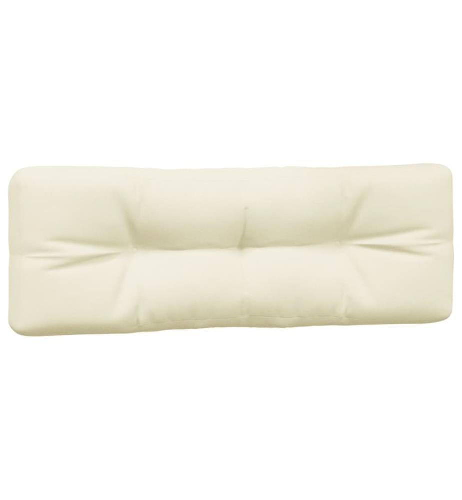 Coussins de palette lot de 2 crème tissu