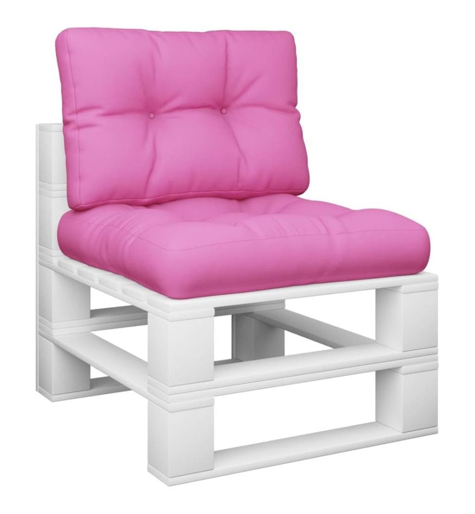 Palettenkissen 2-tlg. Rosa Stoff