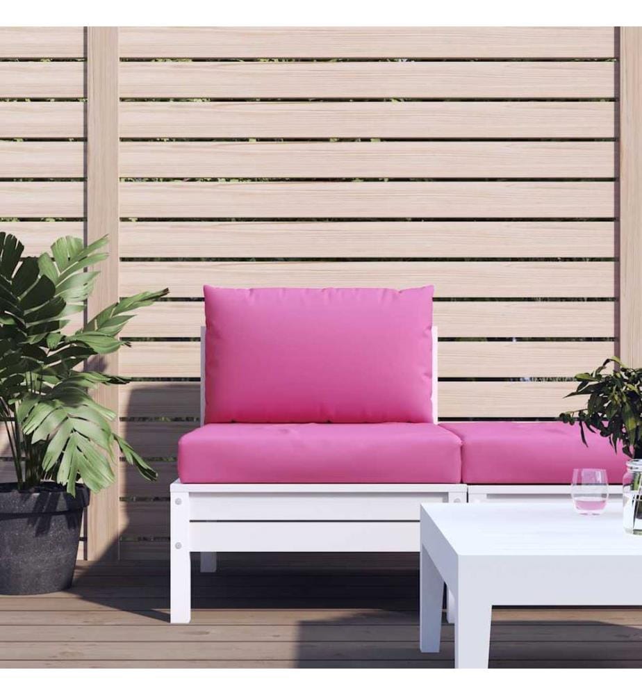 Palettenkissen 2 Stk. Rosa Oxford-Gewebe
