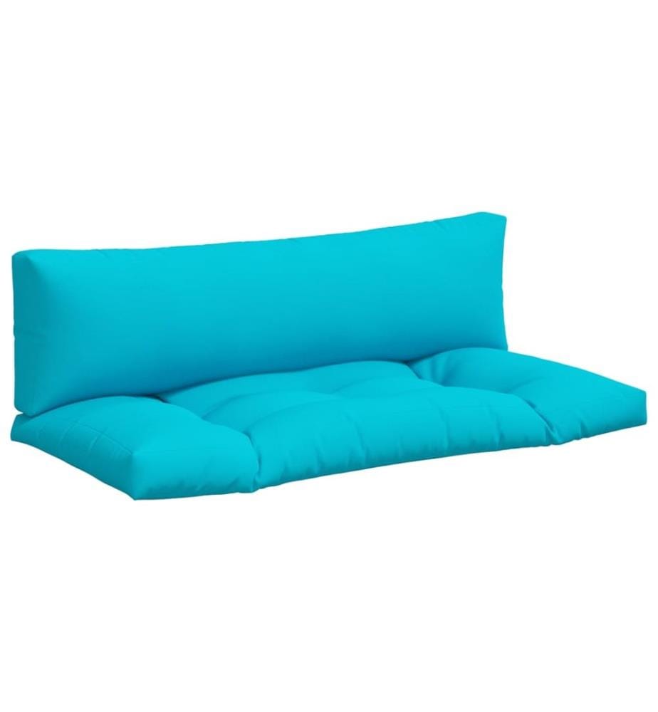 Coussins de palette lot de 2 turquoise tissu Oxford