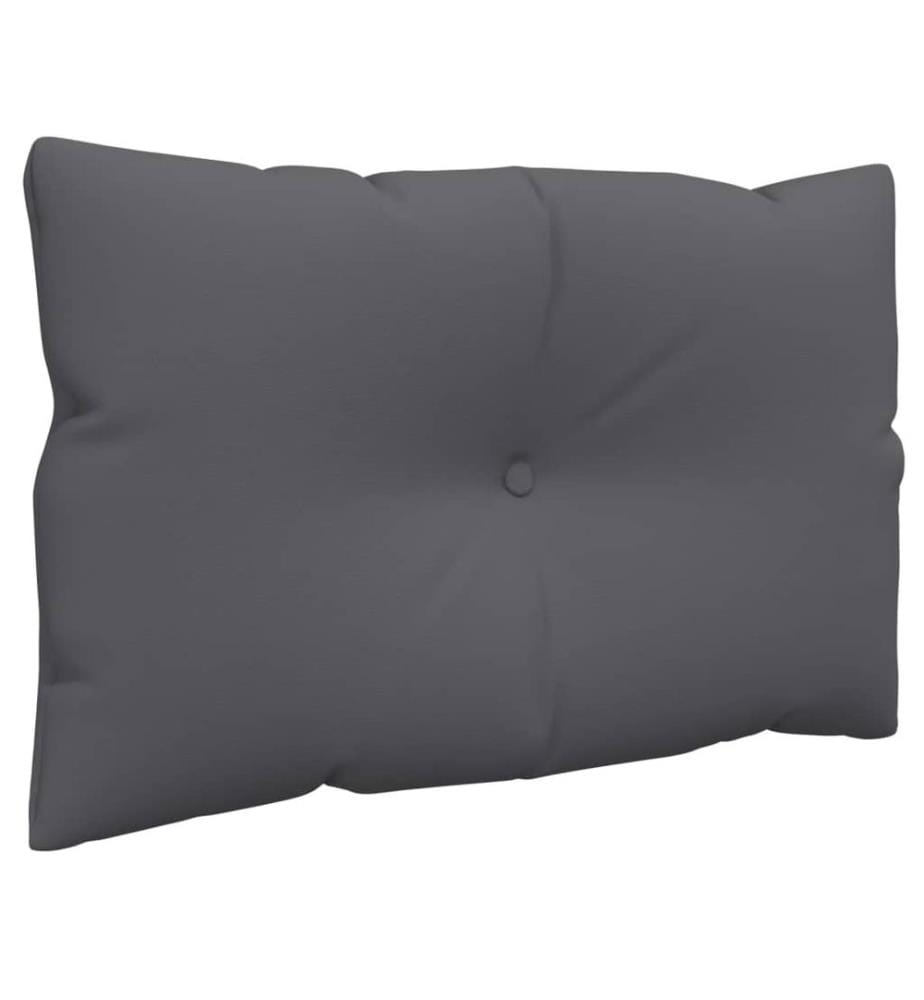 Coussins de palette lot de 3 anthracite tissu