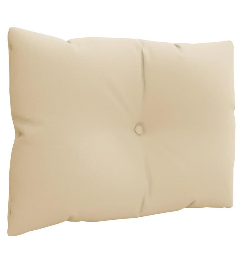 Coussins de palette lot de 3 beige tissu