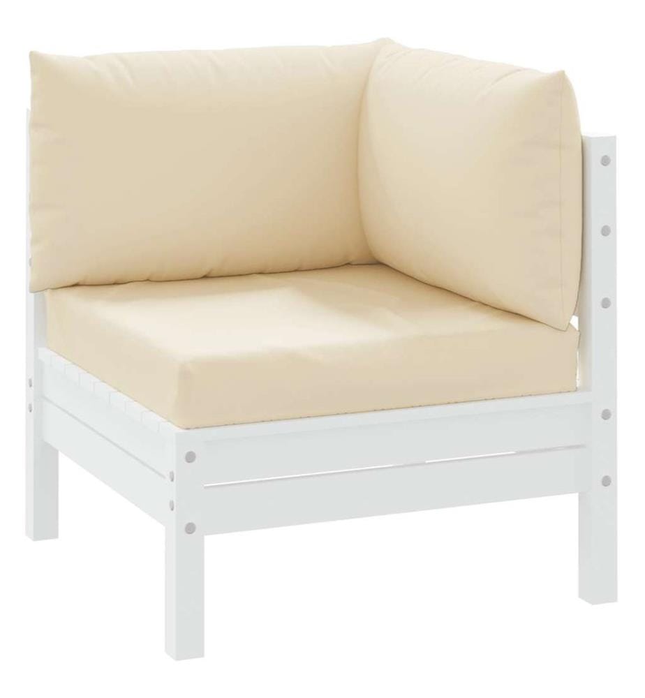 Palettenkissen 3-tlg. Beige Oxford-Gewebe