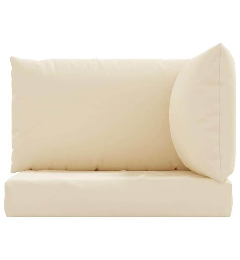 Palettenkissen 3-tlg. Beige Oxford-Gewebe