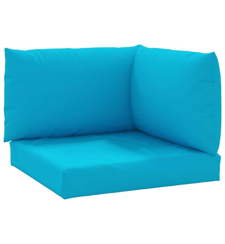 Coussins de palette lot de 3 bleu clair tissu oxford