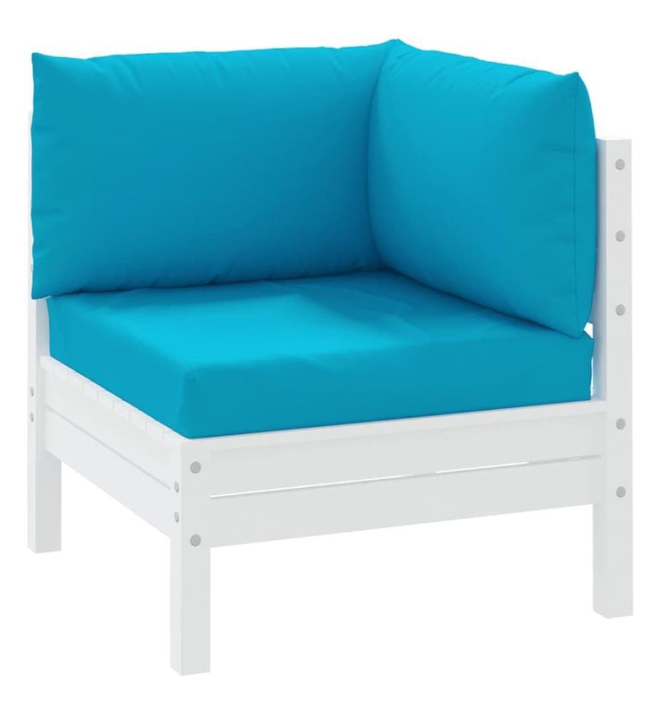 Coussins de palette lot de 3 bleu clair tissu oxford
