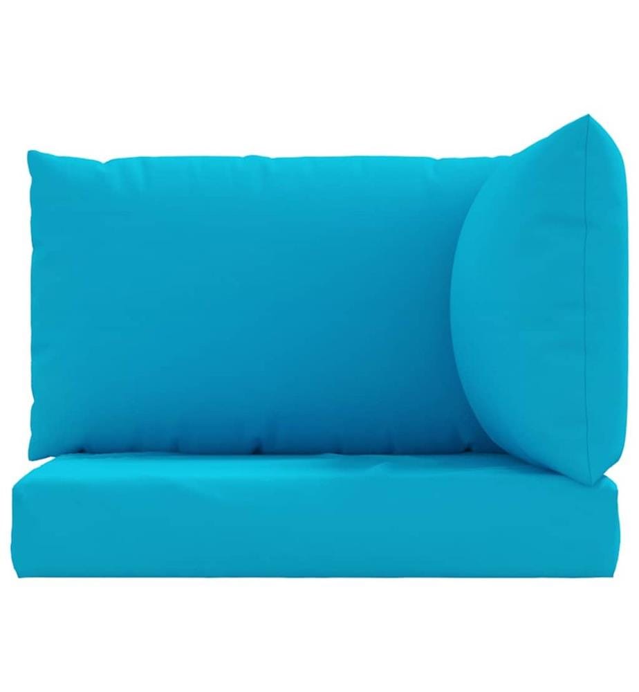 Coussins de palette lot de 3 bleu clair tissu oxford