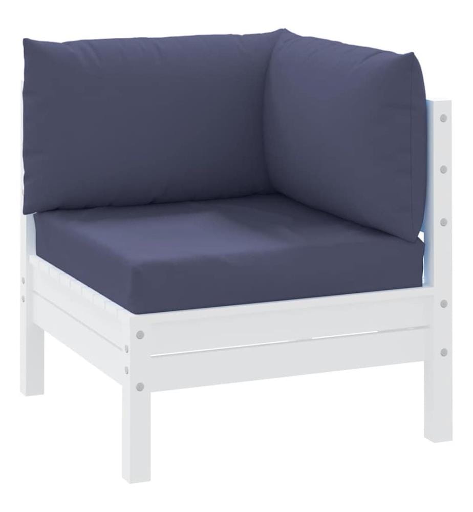 Coussins de palette lot de 3 bleu marine tissu oxford