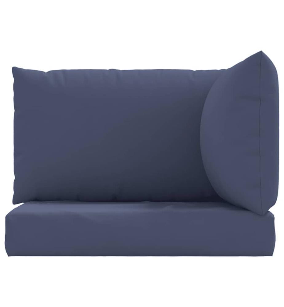 Coussins de palette lot de 3 bleu marine tissu oxford