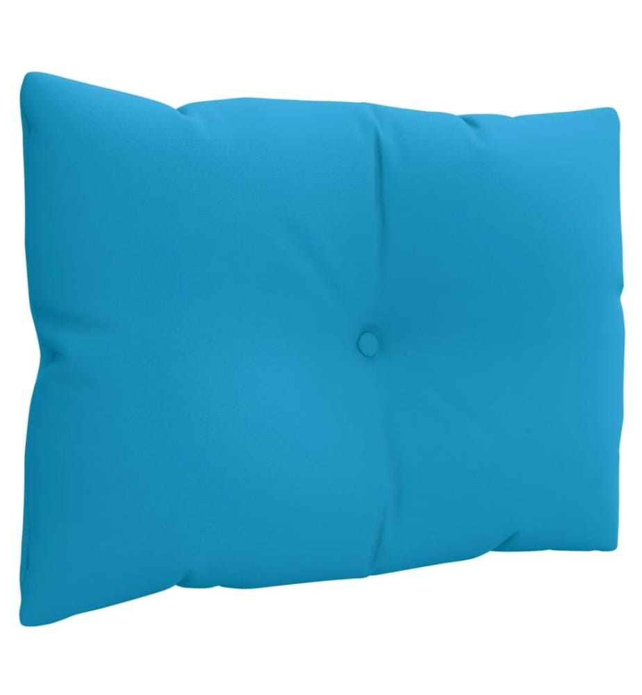 Palettenkissen 3-tlg. Blau Stoff