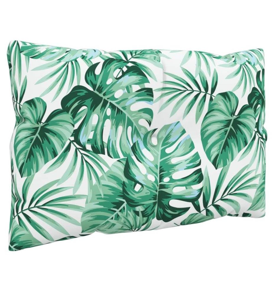 Coussins de palette lot de 3 motif de feuilles tissu