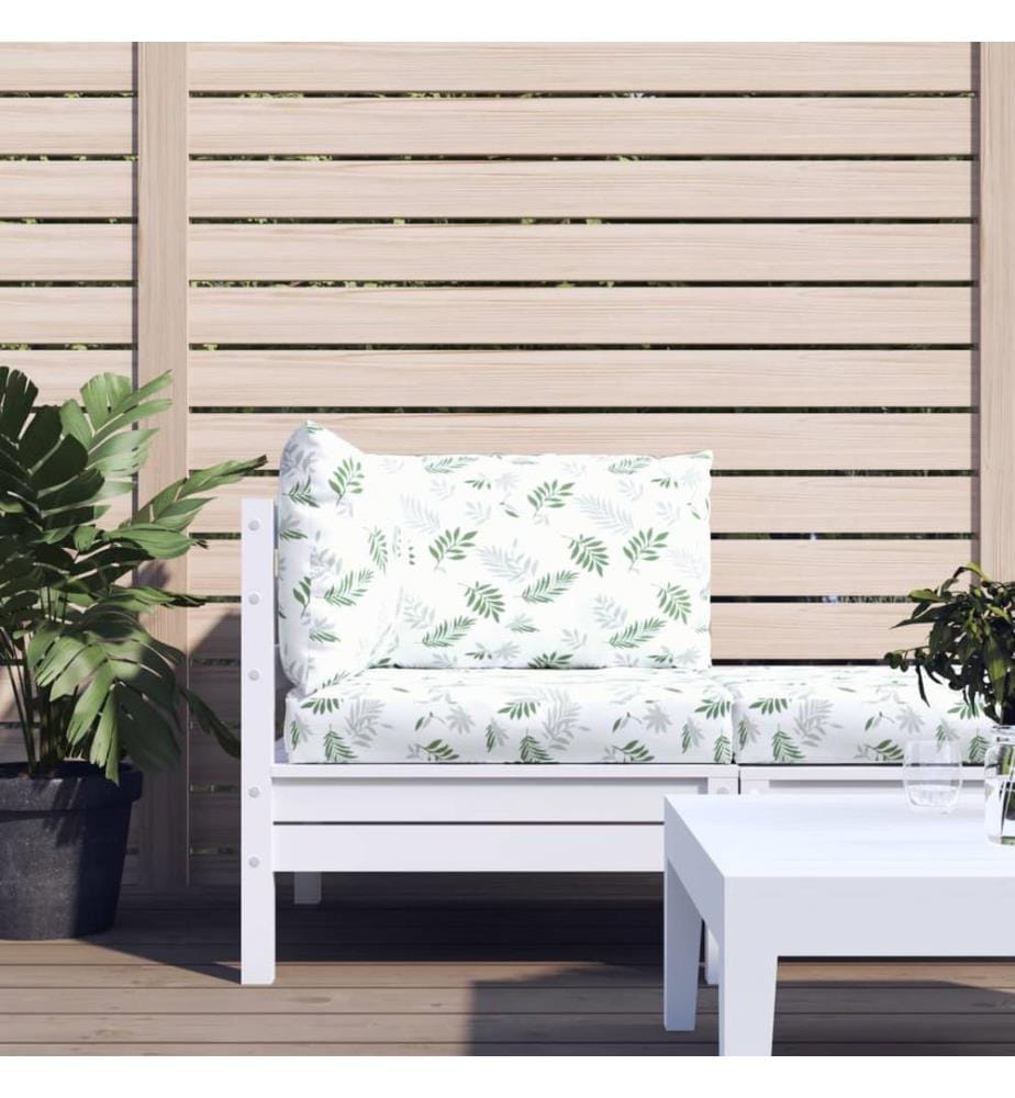 Coussins de palette lot de 3 motif de feuilles tissu Oxford