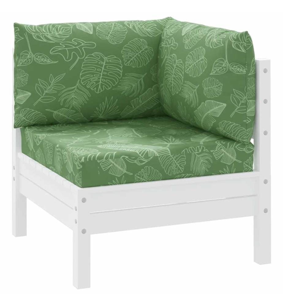 Coussins de palette lot de 3 motif de feuilles tissu Oxford
