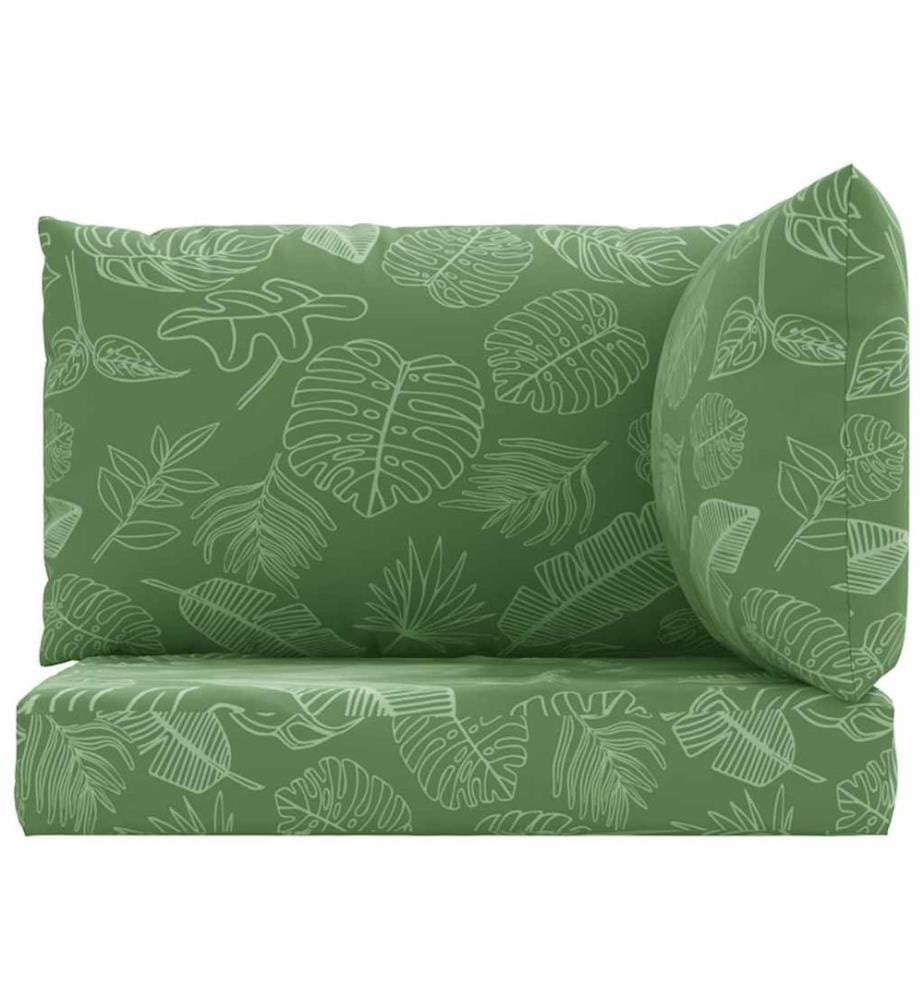 Coussins de palette lot de 3 motif de feuilles tissu Oxford