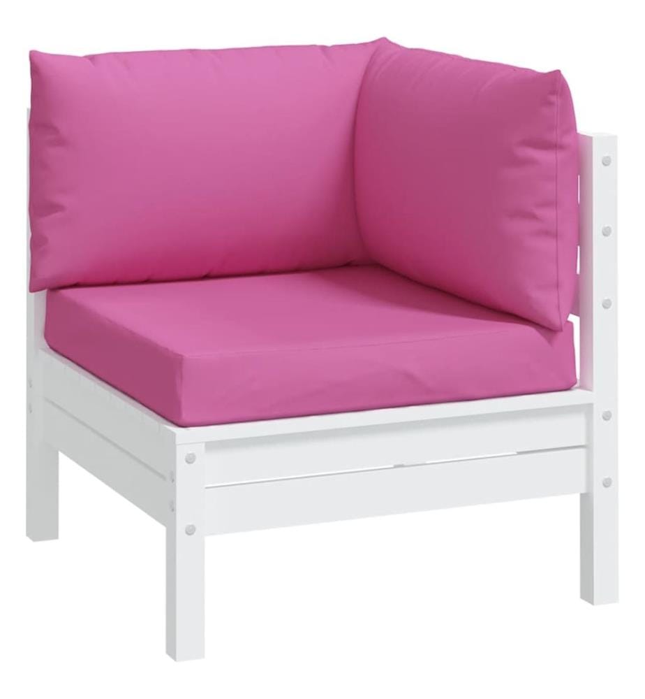 Coussins de palette lot de 3 rose tissu Oxford