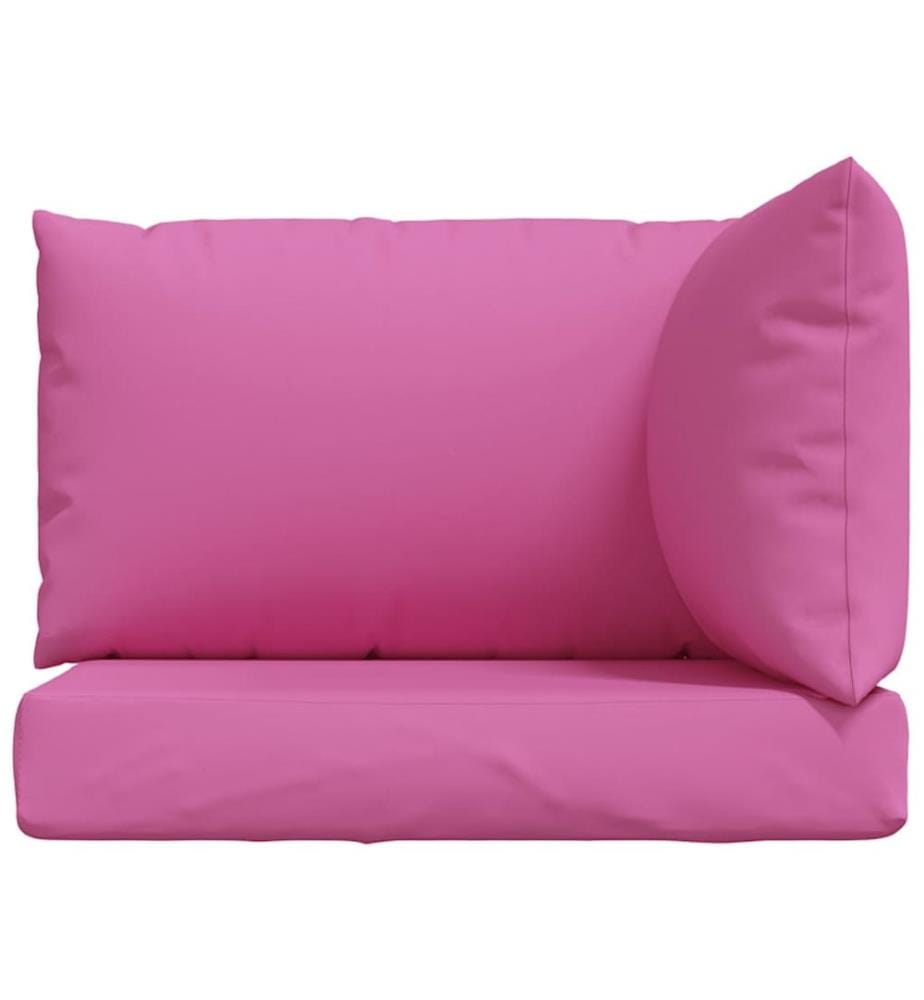 Coussins de palette lot de 3 rose tissu Oxford