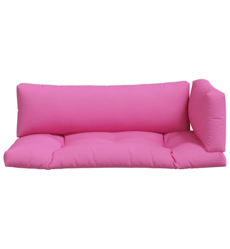 Coussins de palette lot de 3 rose tissu Oxford