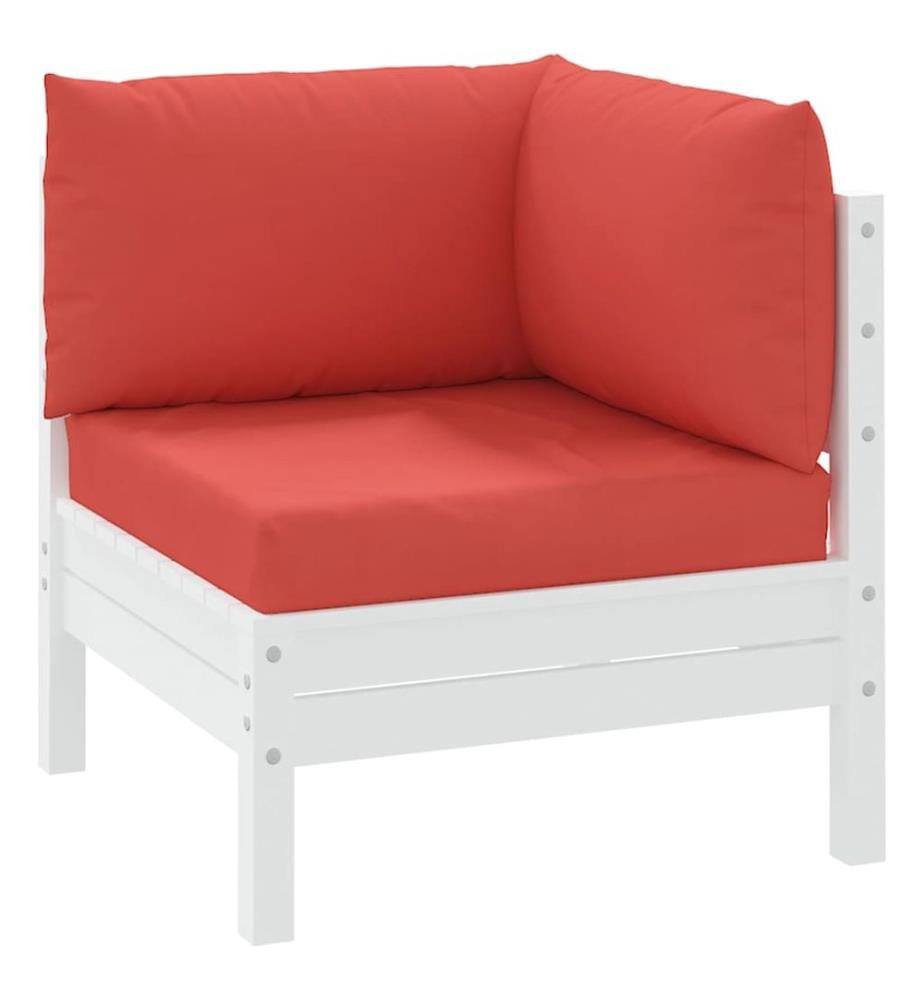 Coussins de palette lot de 3 rouge tissu oxford