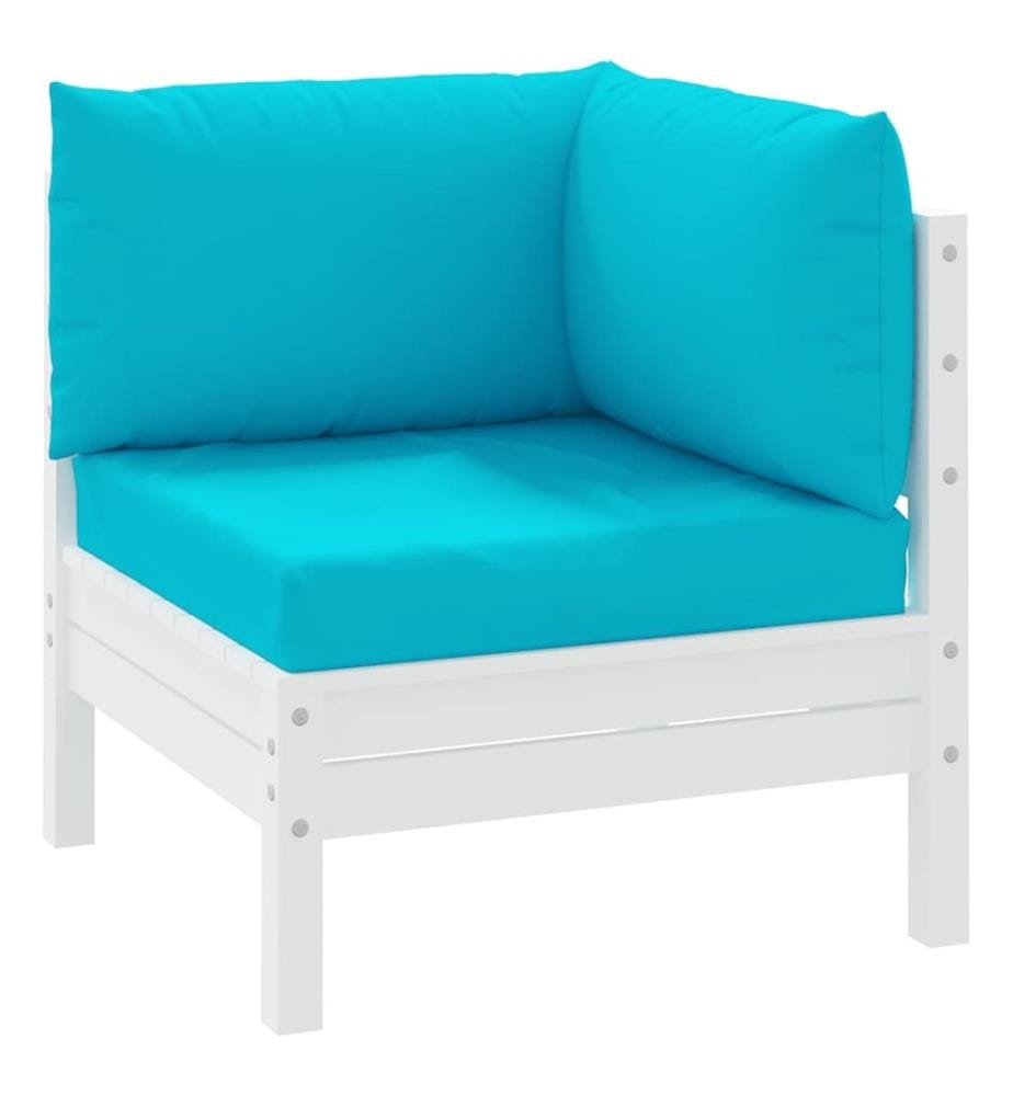 Coussins de palette lot de 3 turquoise tissu Oxford