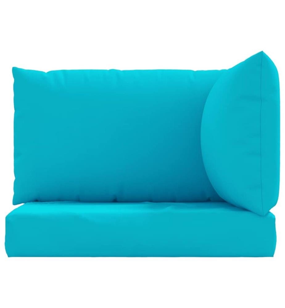 Coussins de palette lot de 3 turquoise tissu Oxford