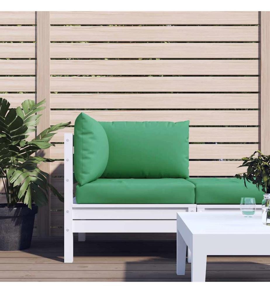 Coussins de palette lot de 3 vert tissu oxford