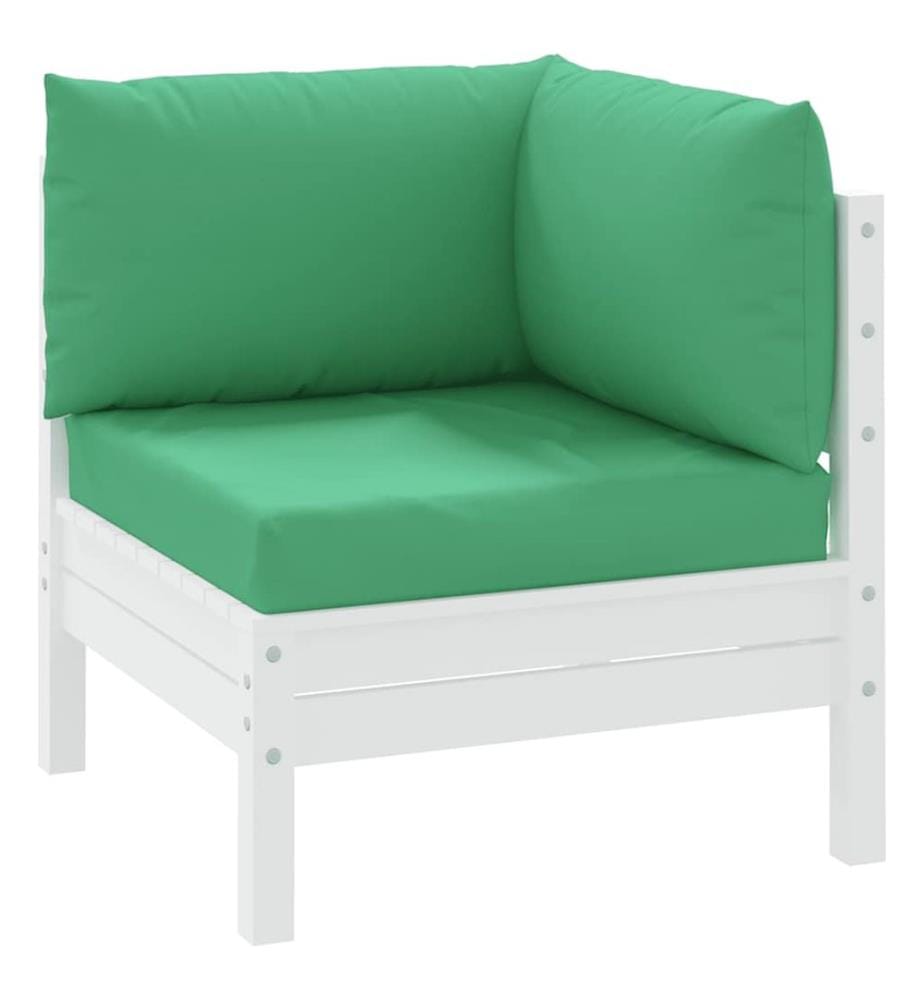 Coussins de palette lot de 3 vert tissu oxford