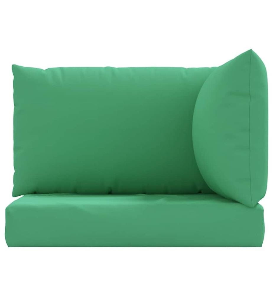 Coussins de palette lot de 3 vert tissu oxford