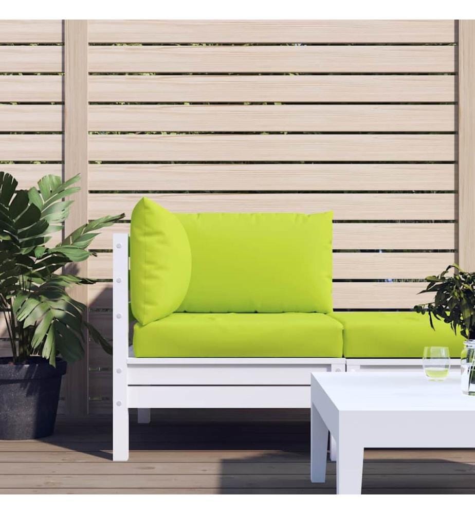 Coussins de palette lot de 3 vert vif tissu oxford