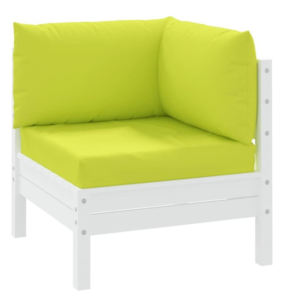 Coussins de palette lot de 3 vert vif tissu oxford