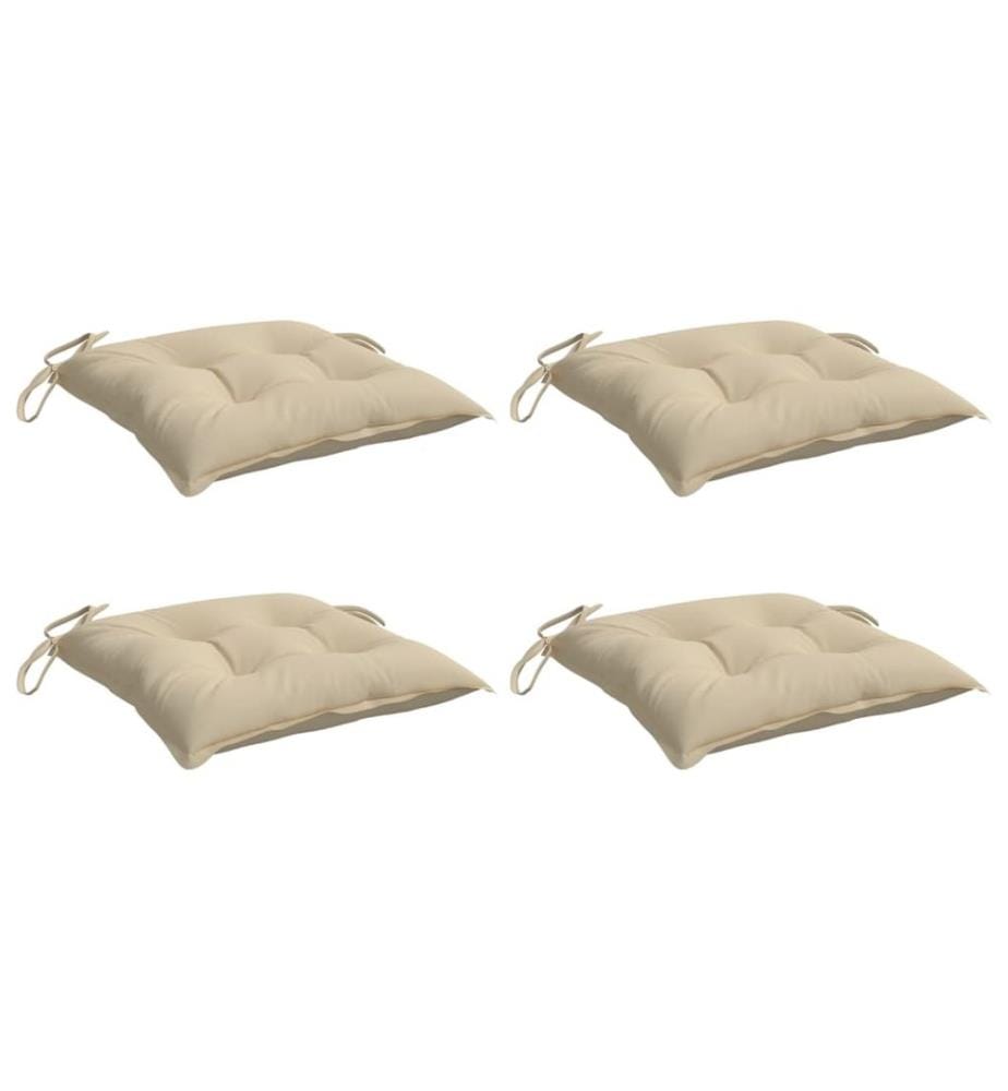 Palettenkissen 4 Stk. Beige 50x50x7 cm Oxford-Gewebe