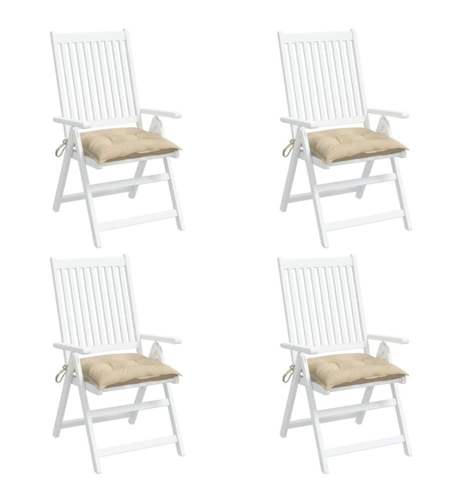 Palettenkissen 4 Stk. Beige 50x50x7 cm Oxford-Gewebe
