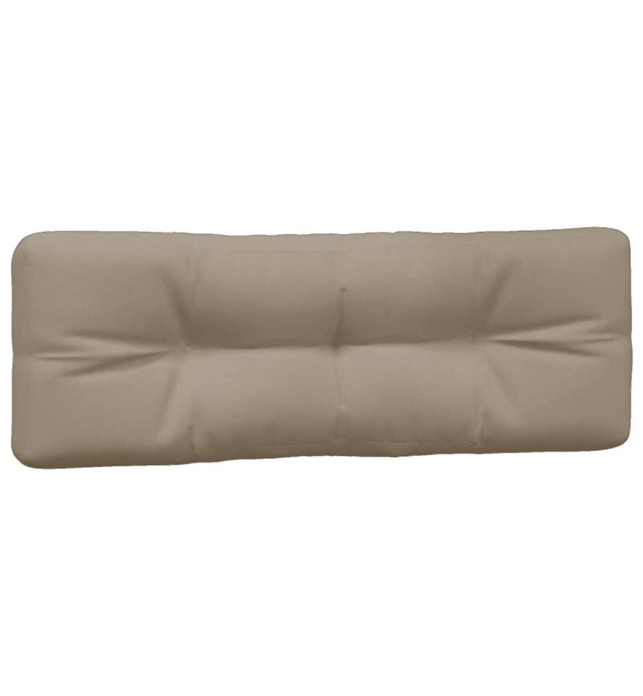 Palettenkissen 5-tlg. Taupe Stoff